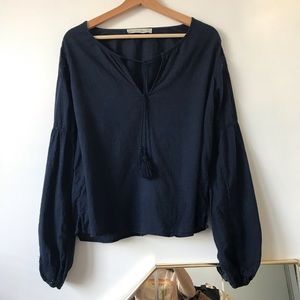 🌸4/$25🌸Abercrombie & Fitch linen eyelet blouse